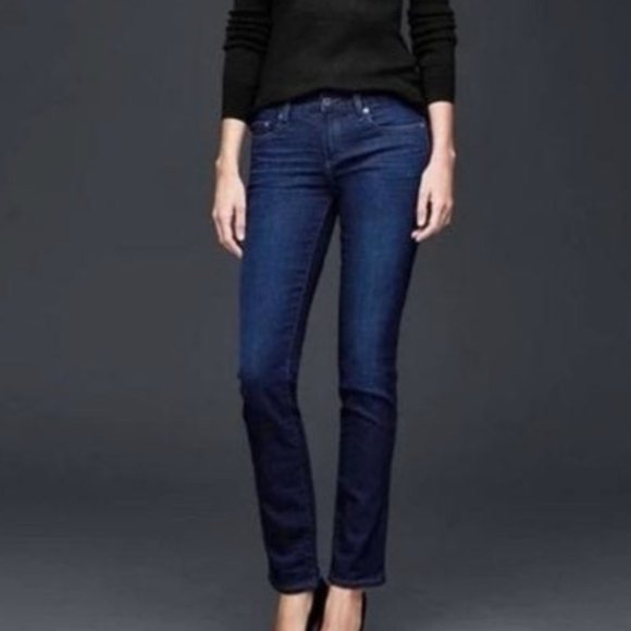 GAP Denim - GAP 1969 Real Straight Dark Wash Jeans | 25